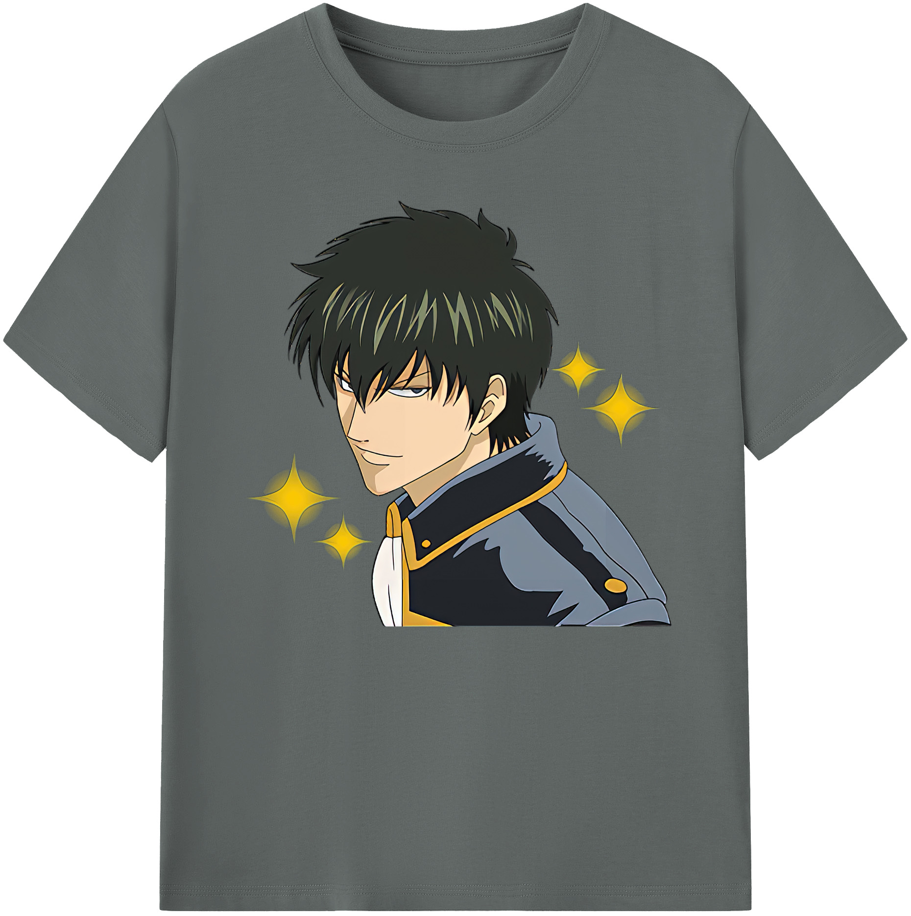 （画像用） ぎんたま 坂田銀時（さかたぎんとき） 神楽 志村新八（しむら しんぱち） GINTAMA Sakata Gintoki Kagura Shimura Shinpachi 綿100％ メンズ半袖Tシャツ｜肌触りやわらか＆通気性